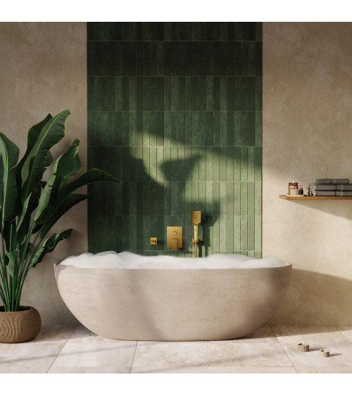 ARS Brushed Gold Zestaw podtynkowy 2-funkcyjny z wylewką wannową