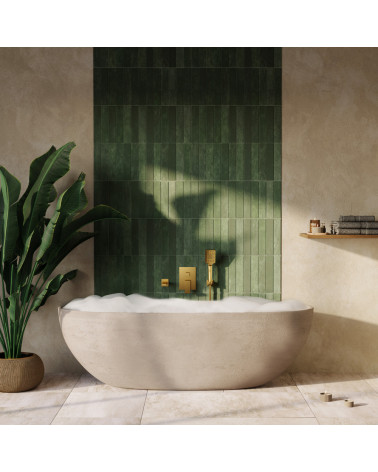 ARS Brushed Gold Zestaw podtynkowy 2-funkcyjny z wylewką wannową