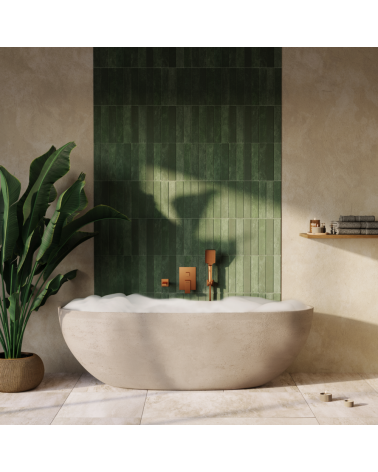 ARS Satin Cooper Zestaw podtynkowy 2-funkcyjny z wylewką wannową