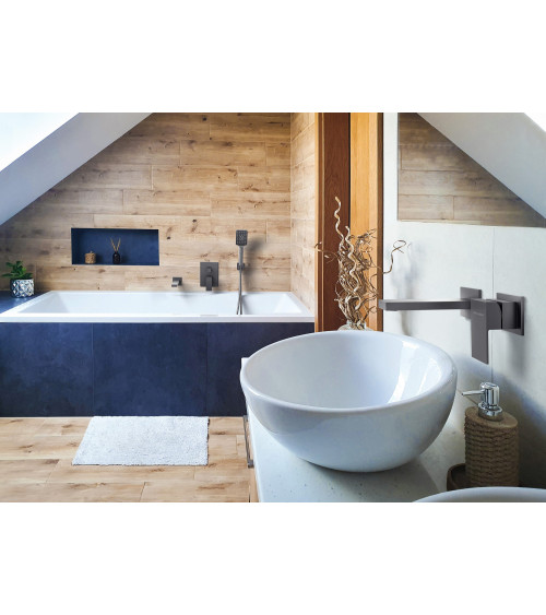 ARS Gun Metal Zestaw podtynkowy 2-funkcyjny z wylewką wannową