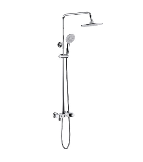 DECOR Chrome Kolumna natryskowa z baterią natryskową