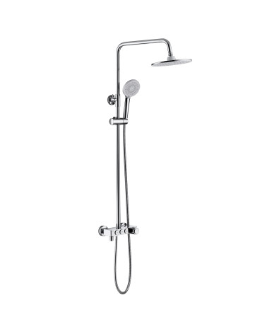 DECOR Chrome Kolumna natryskowa z baterią natryskową