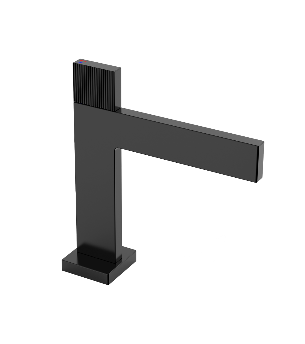 VARSO Black Bateria umywalkowa stojąca bez korka spustowego