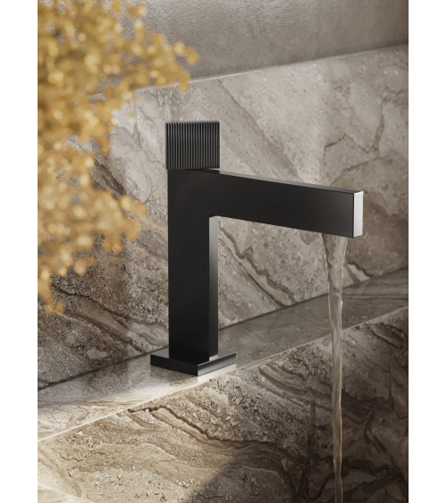 VARSO Black Bateria umywalkowa stojąca bez korka spustowego