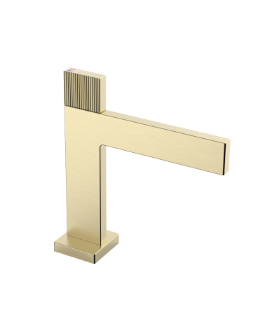 VARSO Brushed Gold Bateria umywalkowa stojąca bez korka spustowego