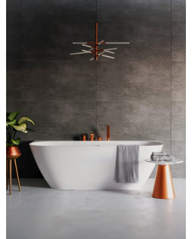 ARS Satin Cooper Bateria wannowa 4-otworowa stojąca z akcesoriami