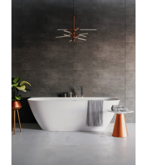 ARS Gun Metal Bateria wannowa 4-otworowa stojąca z akcesoriami