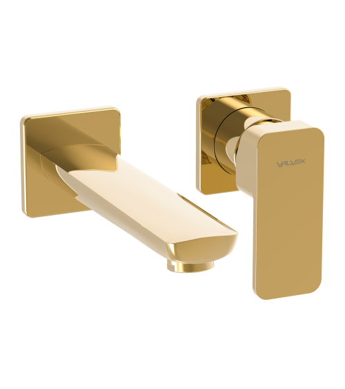 LOFT Gold Bateria umywalkowa podtynkowa z wylewką