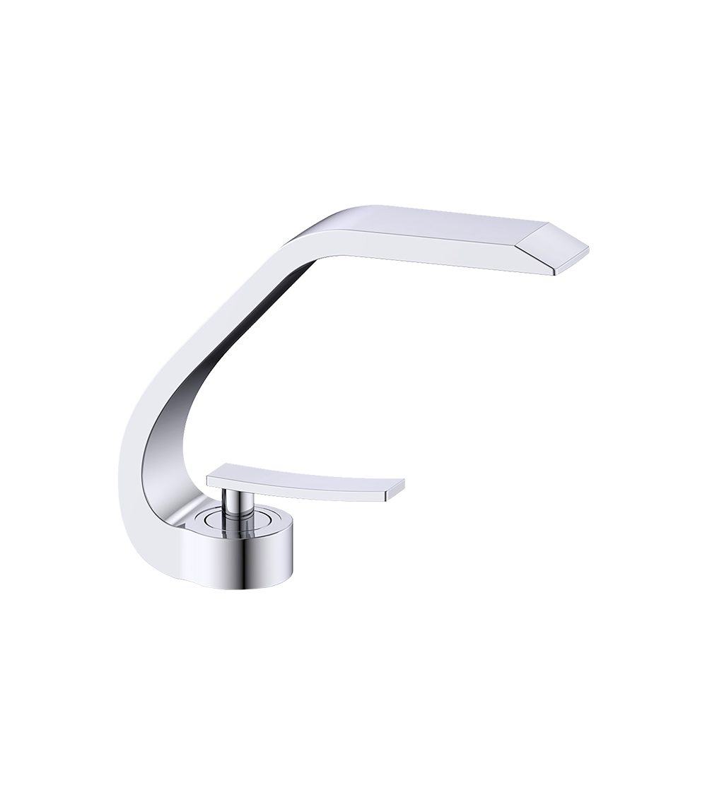 ASSO Chrome Bateria umywalkowa stojąca bez korka spustowego