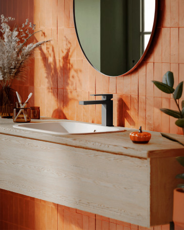 ARS Gun Metal Bateria umywalkowa stojąca bez korka spustowego