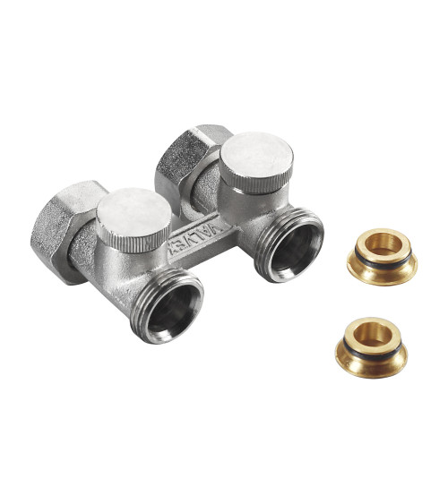 Zawór grzejnikowy podwójny odcinający, prosty, GZ3/4 - GW3/4