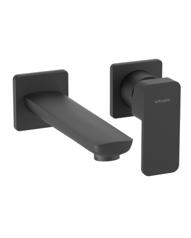 LOFT Black Bateria umywalkowa podtynkowa z wylewką