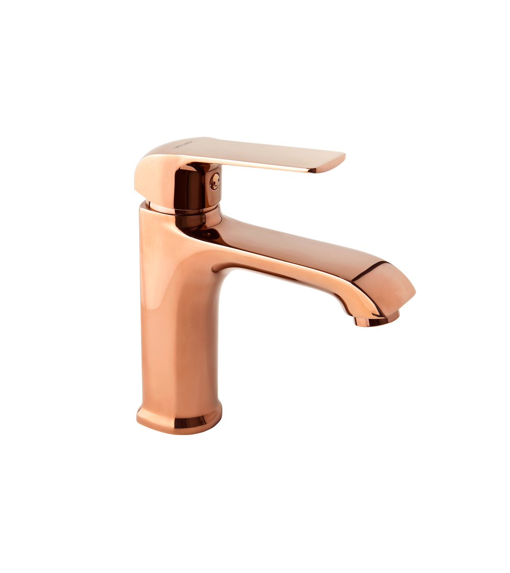 Bateria umywalkowa stojąca z automatycznym korkiem spustowym