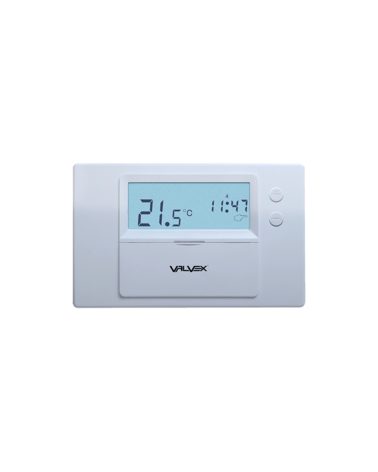 Tygodniowy regulator temperatury, przewodowy