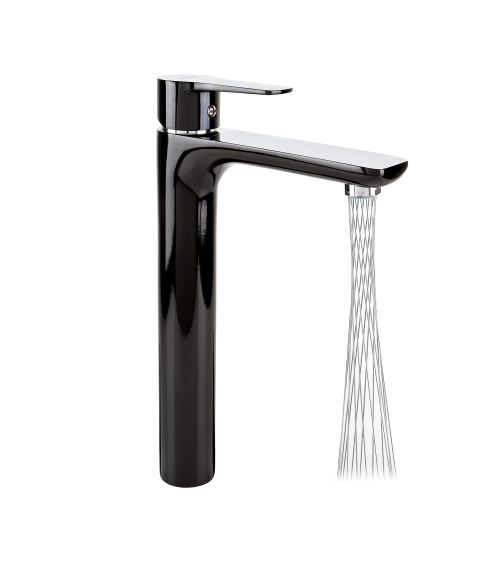 Bateria umywalkowa stojąca, nablatowa, wysoka