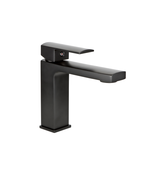 ENZO BLACK Bateria umywalkowa stojąca, nablatowa