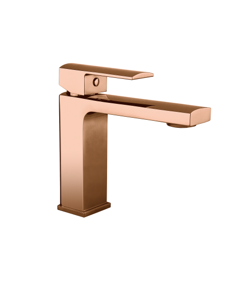 ENZO SATIN COPPER Bateria umywalkowa stojąca
