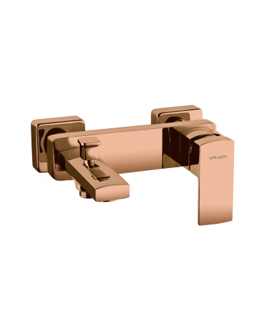 ENZO SATIN COPPER Bateria wannowa ścienna