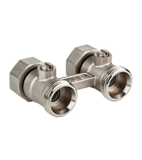 Zespół odcinający prosty do grzejników kompaktowych, GZ 3/4" - GW 3/4"