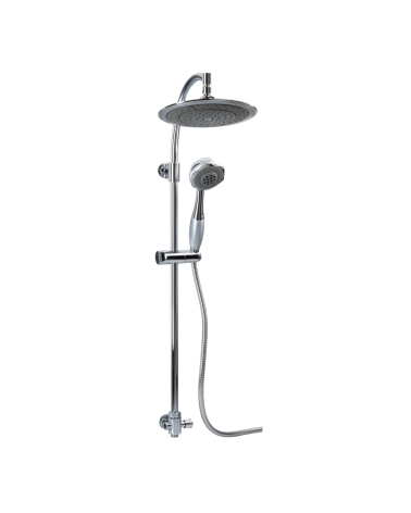 Kolumna prysznicowa z dyskiem natryskowym 1-funkcyjnym i natryskiem przesuwnym 2-funkcyjnym