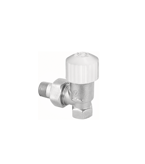 VECTOR Zawór termostatyczny kątowy ZT22-FK10 niklowany