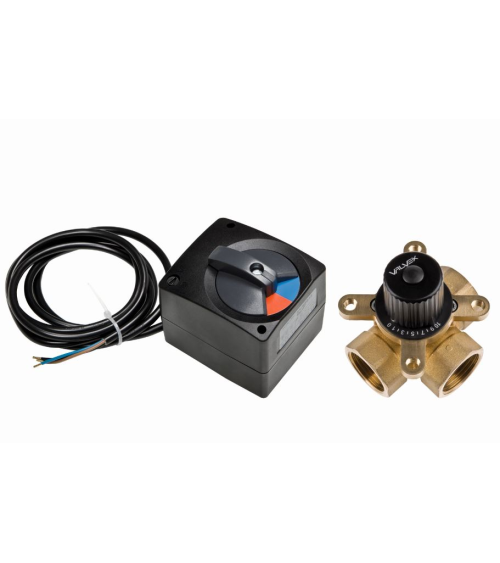 Zestaw: siłownik + zawór mieszający 3-drogowy (DN50)