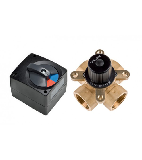 Zestaw: siłownik + zawór mieszający 4-drogowy (DN50)