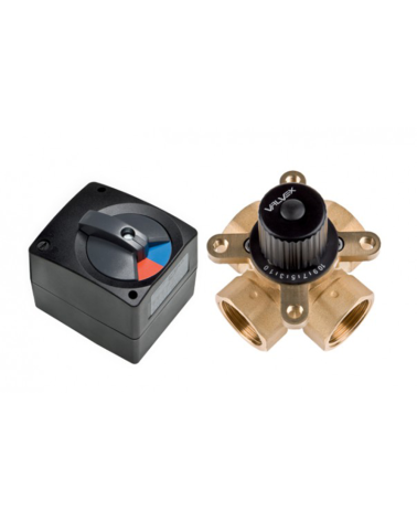 Zestaw: siłownik + zawór mieszający 4-drogowy (DN50)