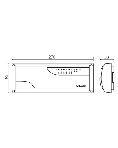 Listwa sterowania ogrzew. podłogowym, bezprzewodowa