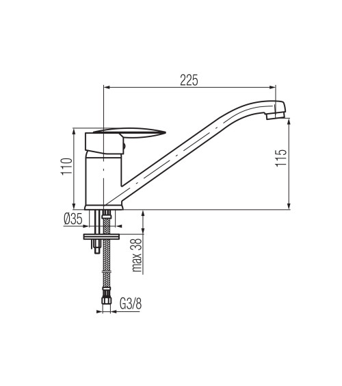 Bateria kuchenna z obrotową wylewką