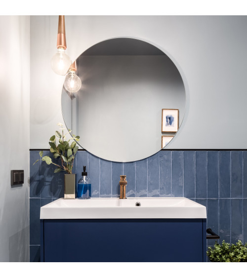 Bateria umywalkowa stojąca z automatycznym korkiem spustowym