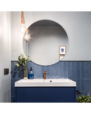 Bateria umywalkowa stojąca z automatycznym korkiem spustowym