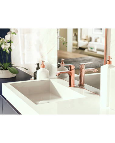 Bateria umywalkowa stojąca z automatycznym korkiem spustowym