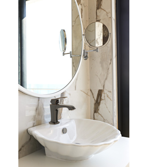 Bateria umywalkowa stojąca z automatycznym korkiem spustowym