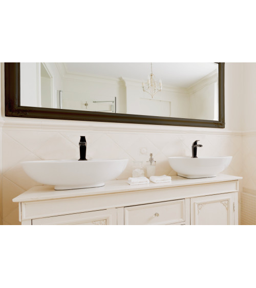 Bateria umywalkowa stojąca z automatycznym korkiem spustowym