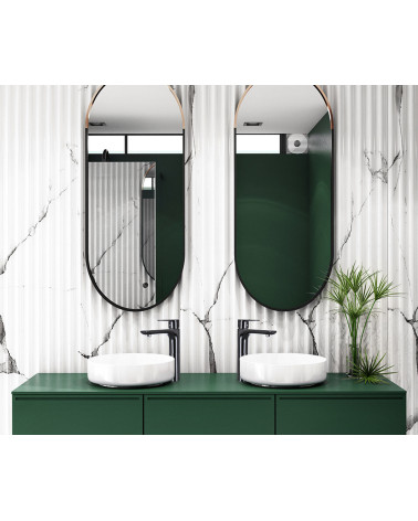 Bateria umywalkowa stojąca, nablatowa, wysoka