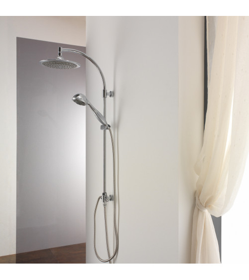 Kolumna prysznicowa z dyskiem natryskowym 1-funkcyjnym i natryskiem przesuwnym 2-funkcyjnym