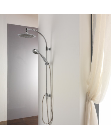 Kolumna prysznicowa z dyskiem natryskowym 1-funkcyjnym i natryskiem przesuwnym 2-funkcyjnym