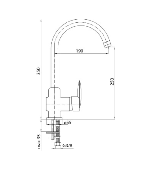 Bateria kuchenna stojąca, wysoka
