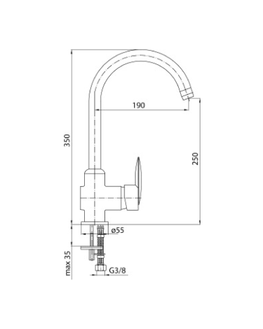 Bateria kuchenna stojąca, wysoka