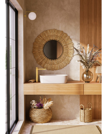 ARS Brushed Gold Bateria umywalkowa stojąca, wysoka