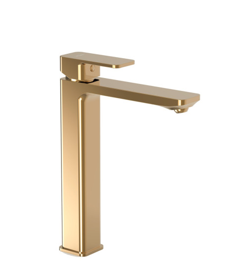 Loft Gold Bateria umywalkowa stojąca, nablatowa, wysoka