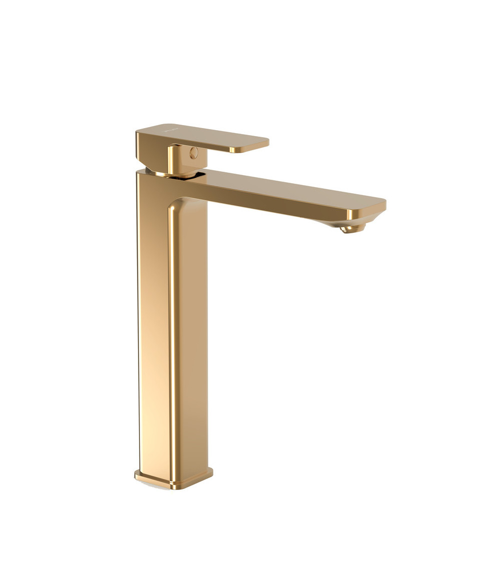 Loft Gold Bateria umywalkowa stojąca, nablatowa, wysoka