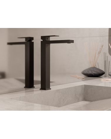 ARS Black Bateria umywalkowa stojąca, nablatowa, wysoka