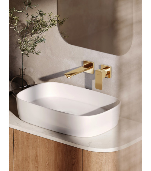 LOFT Gold Bateria umywalkowa podtynkowa z wylewką