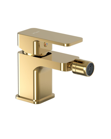 LOFT Gold Bateria bidetowa stojąca z korkiem spustowym