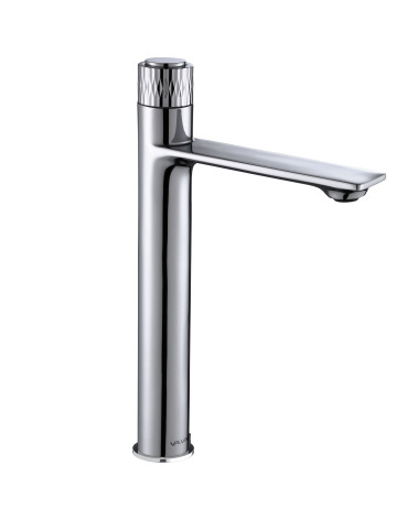 DECOR Chrome Bateria umywalkowa stojąca, nablatowa, wysoka