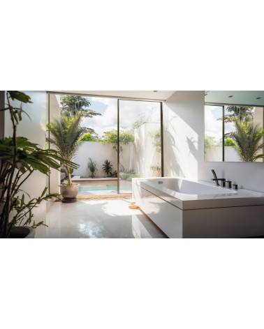 ARS Black Bateria wannowa 4-otworowa stojąca z akcesoriami